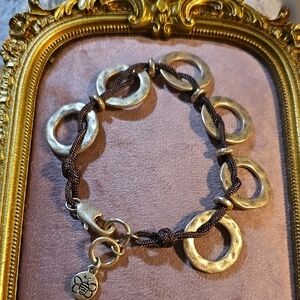 Bella Uno Gold and Brown Bracelet